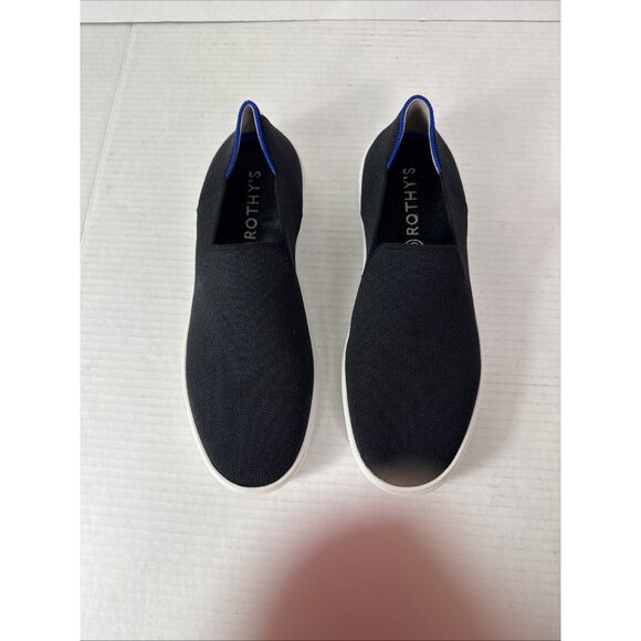 Rothy Women's 9.5 The Original Slip On Sneakers Black Knit Upper - Picture 8 of 16